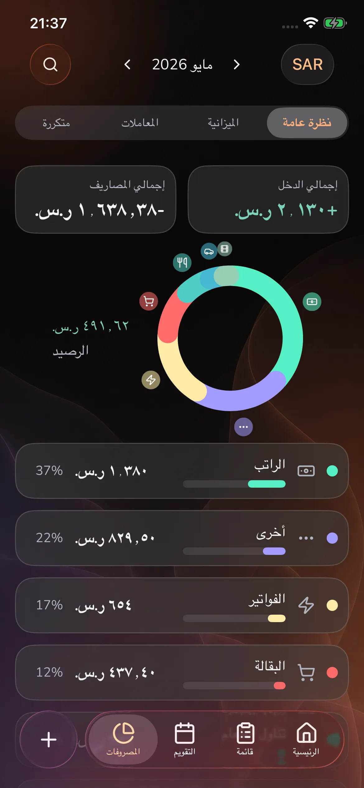 Toggly — expenses