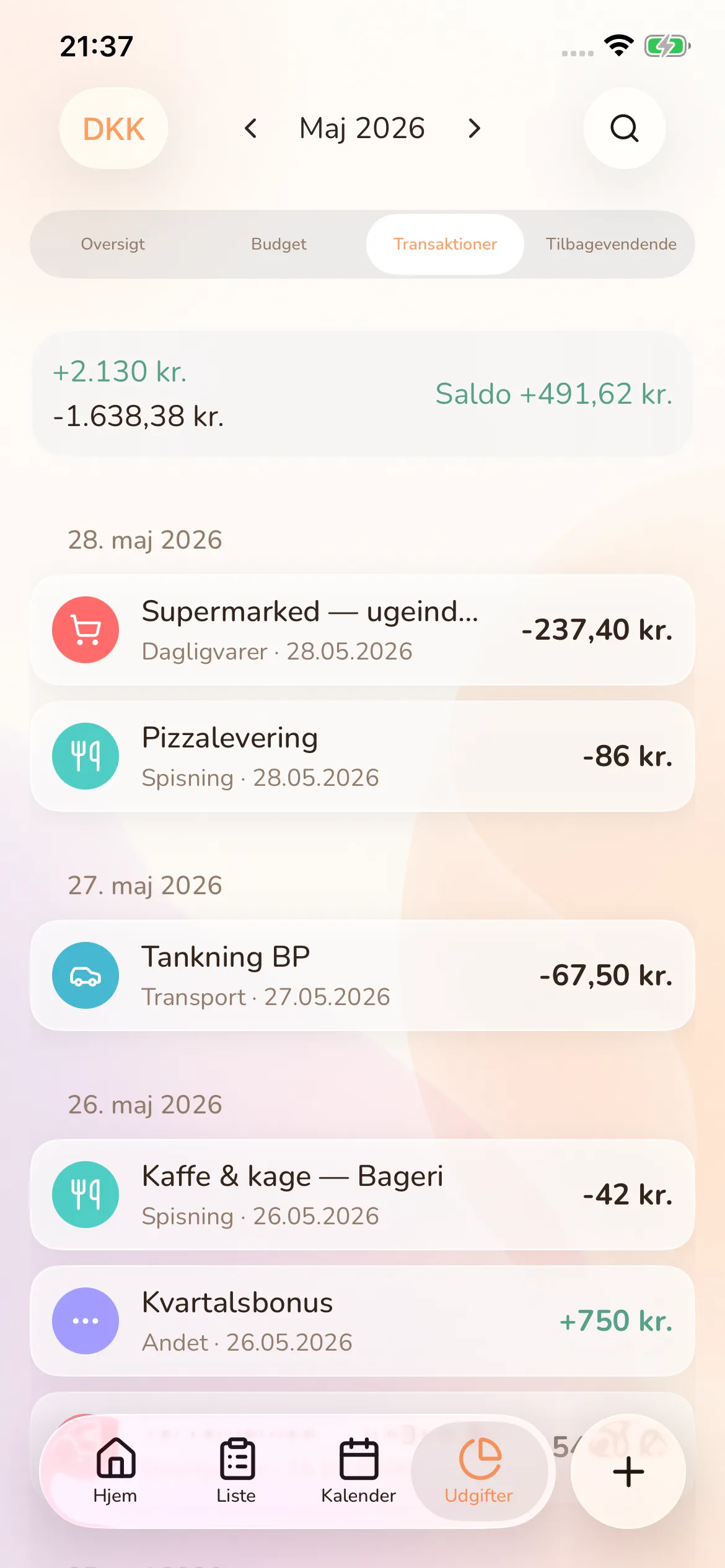 Toggly — transactions