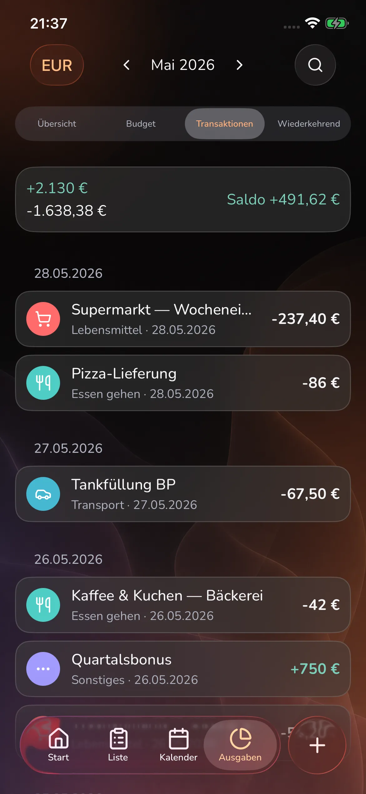 Toggly — transactions