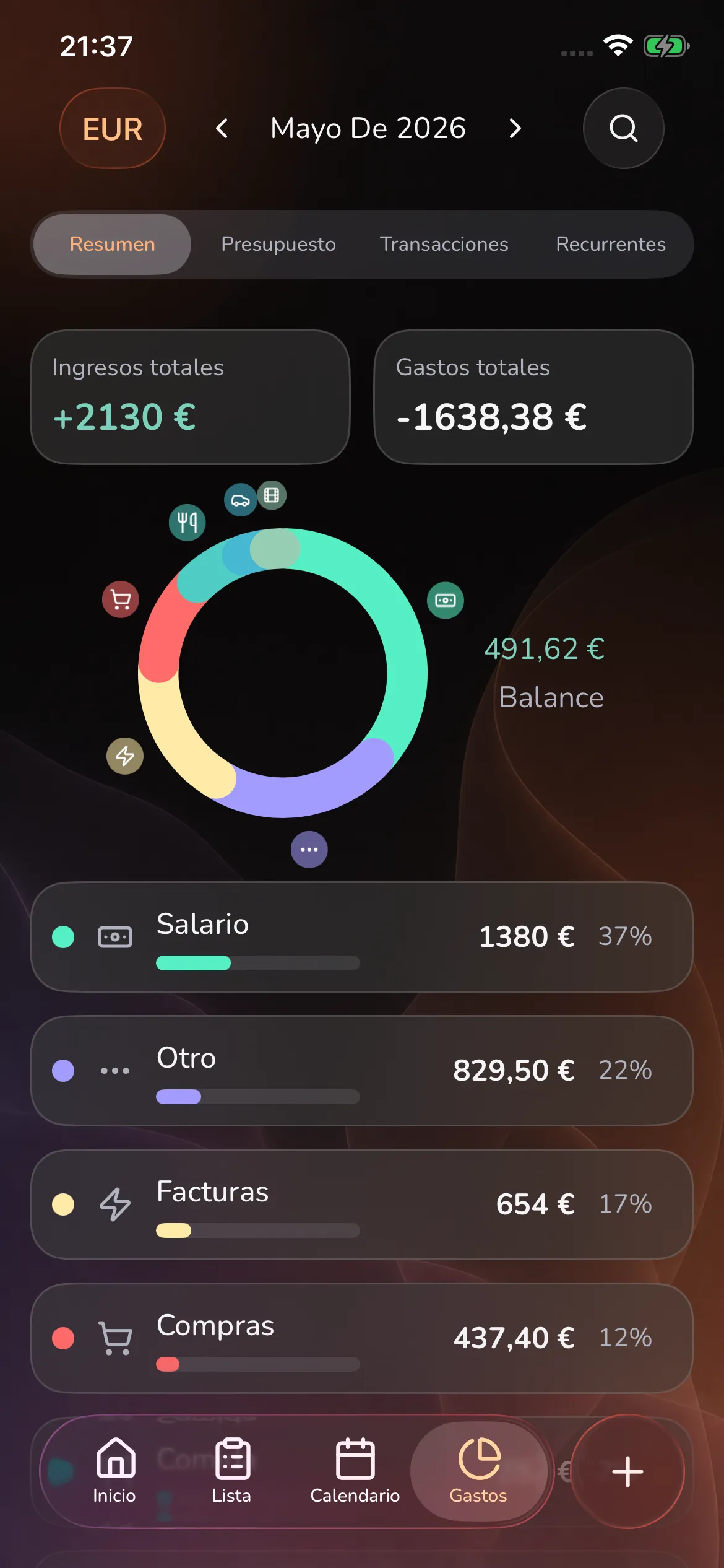 Toggly — expenses