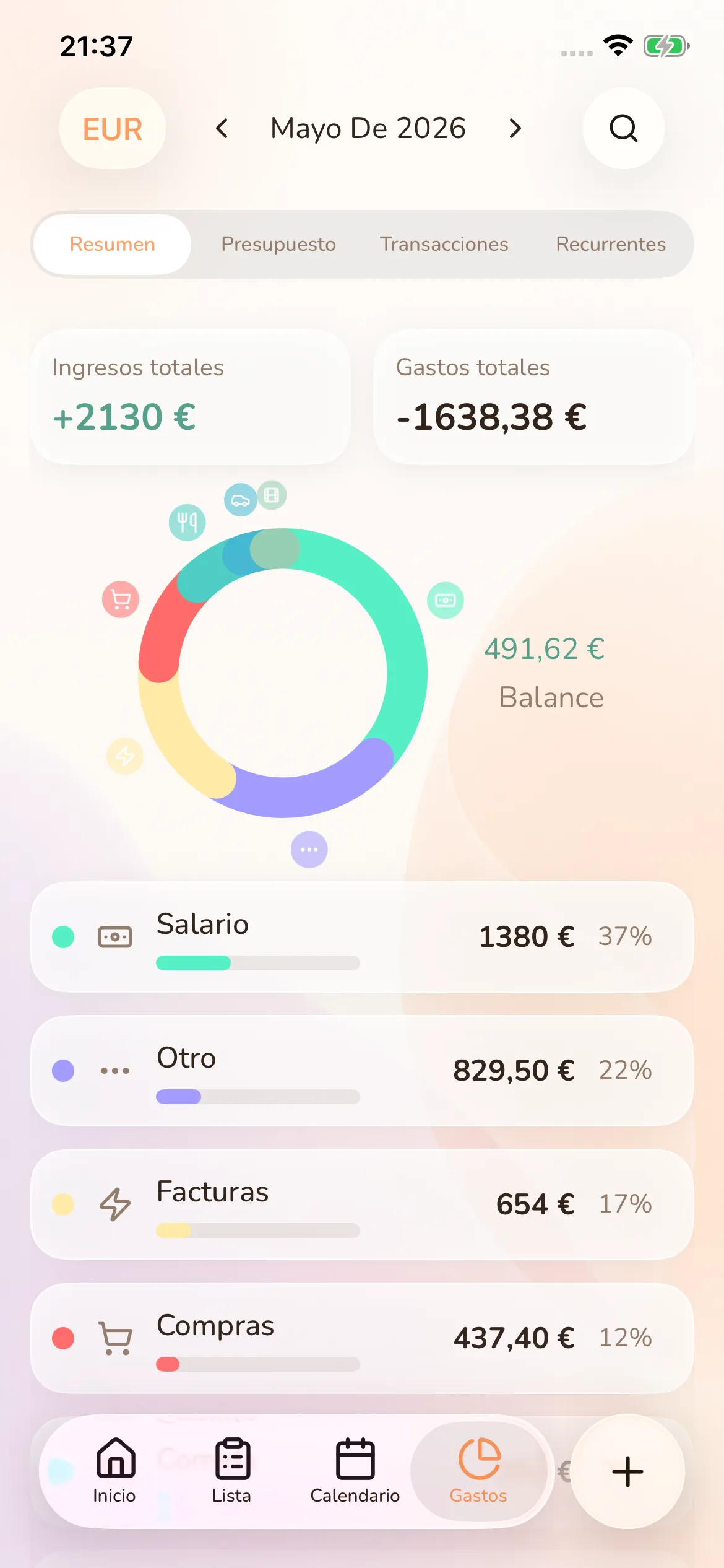 Toggly — expenses