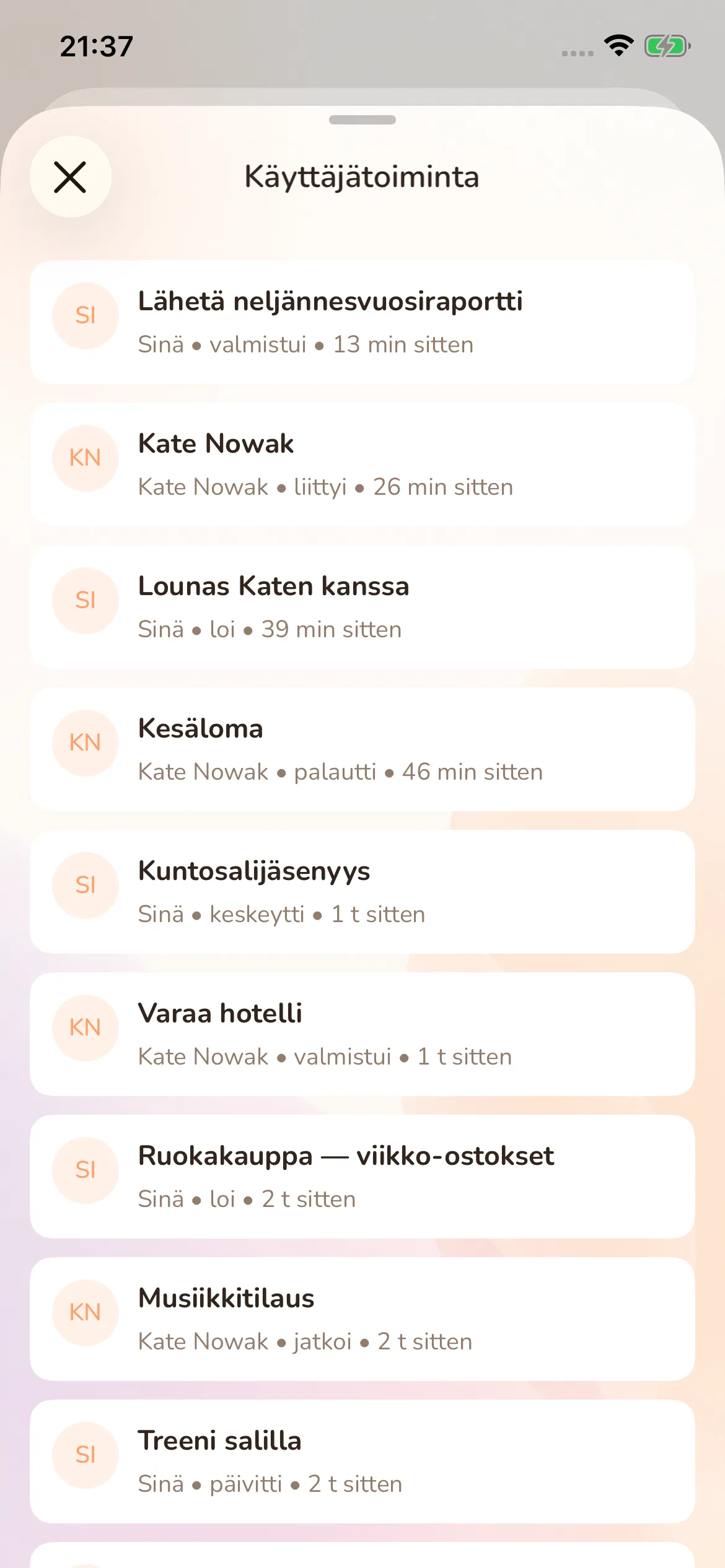 Toggly — activity
