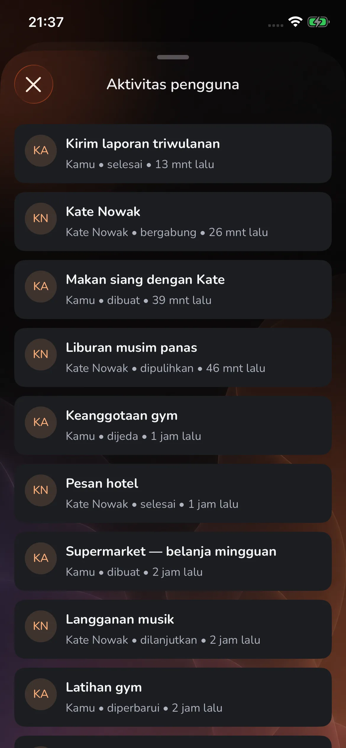 Toggly — activity