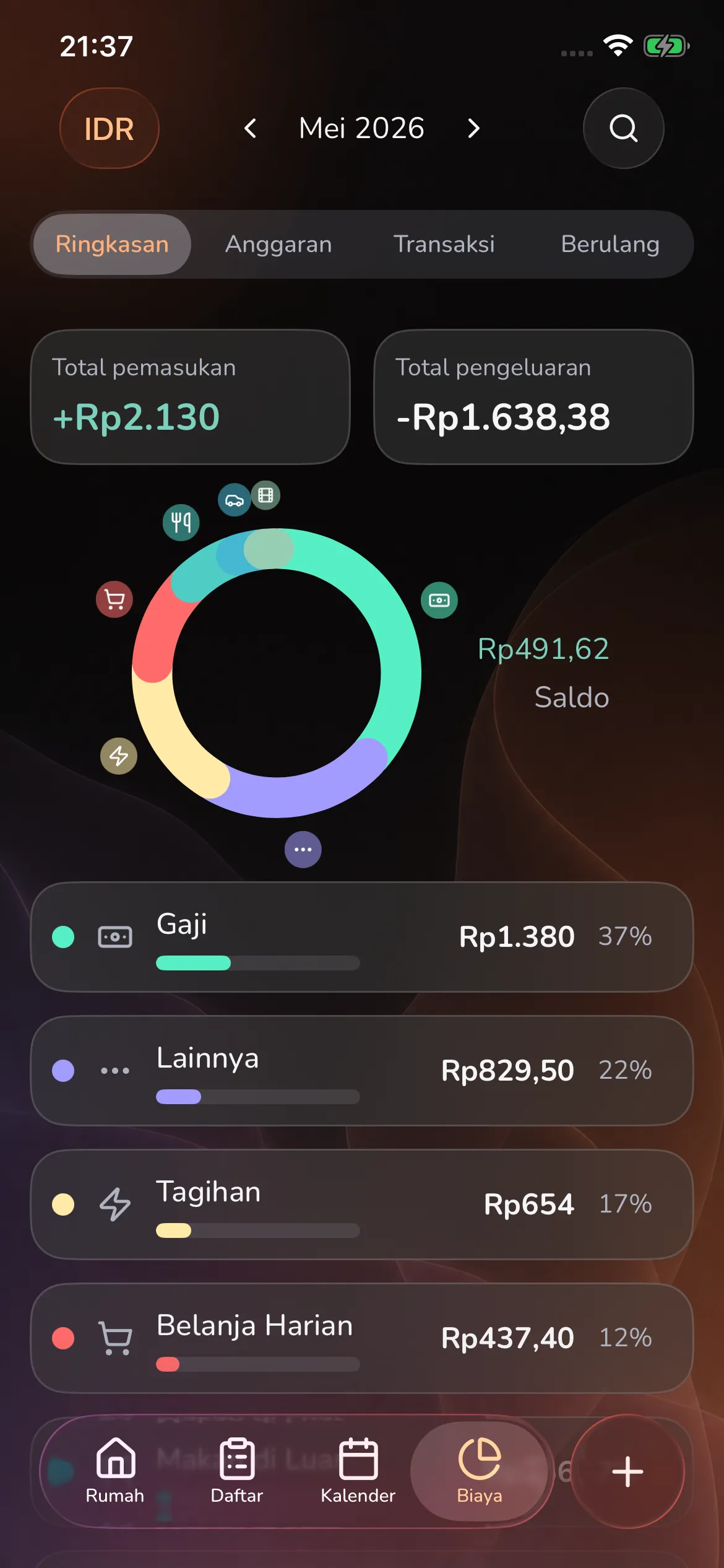 Toggly — expenses