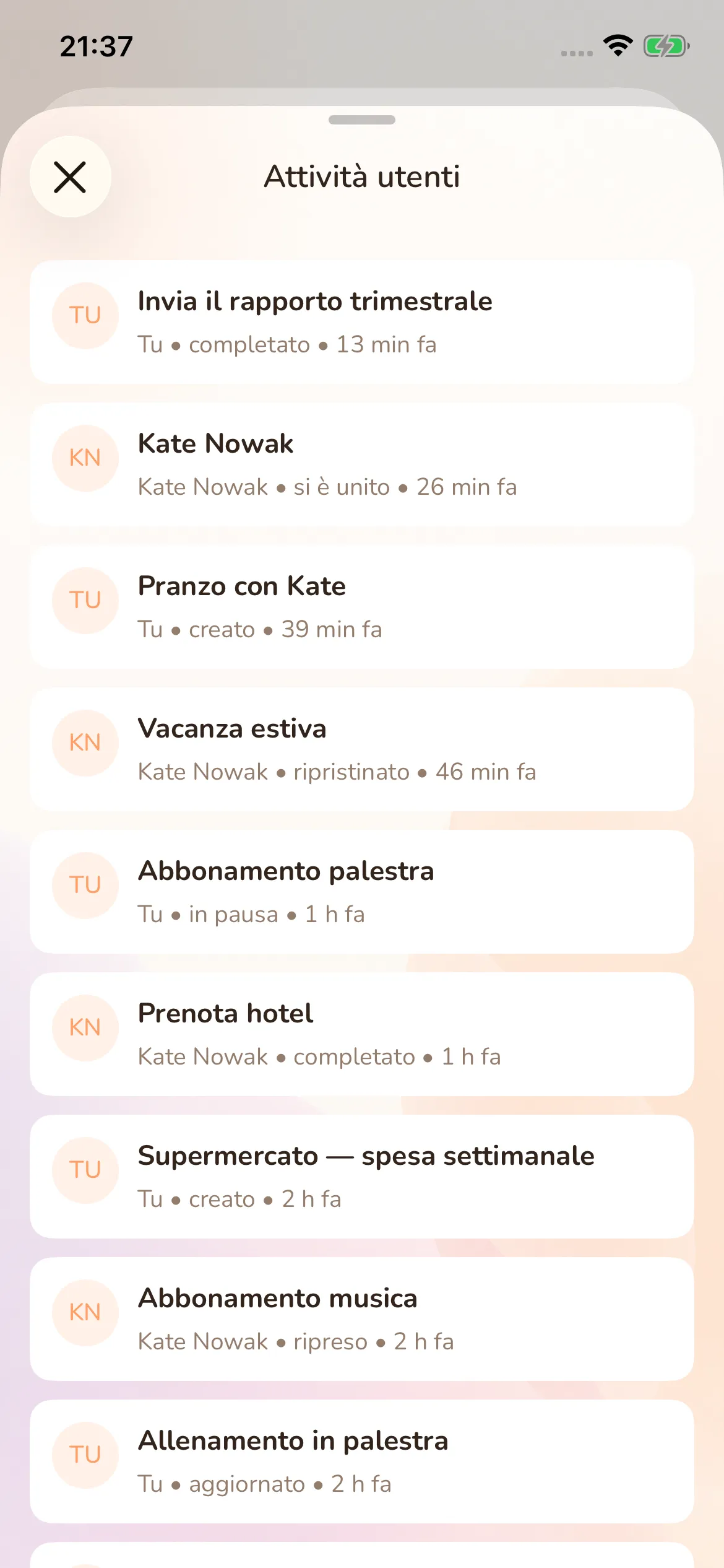 Toggly — activity