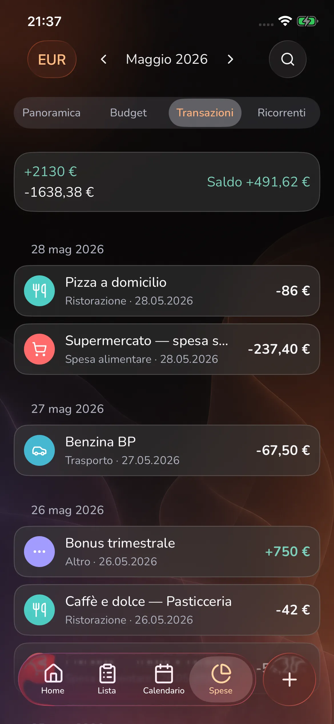Toggly — transactions