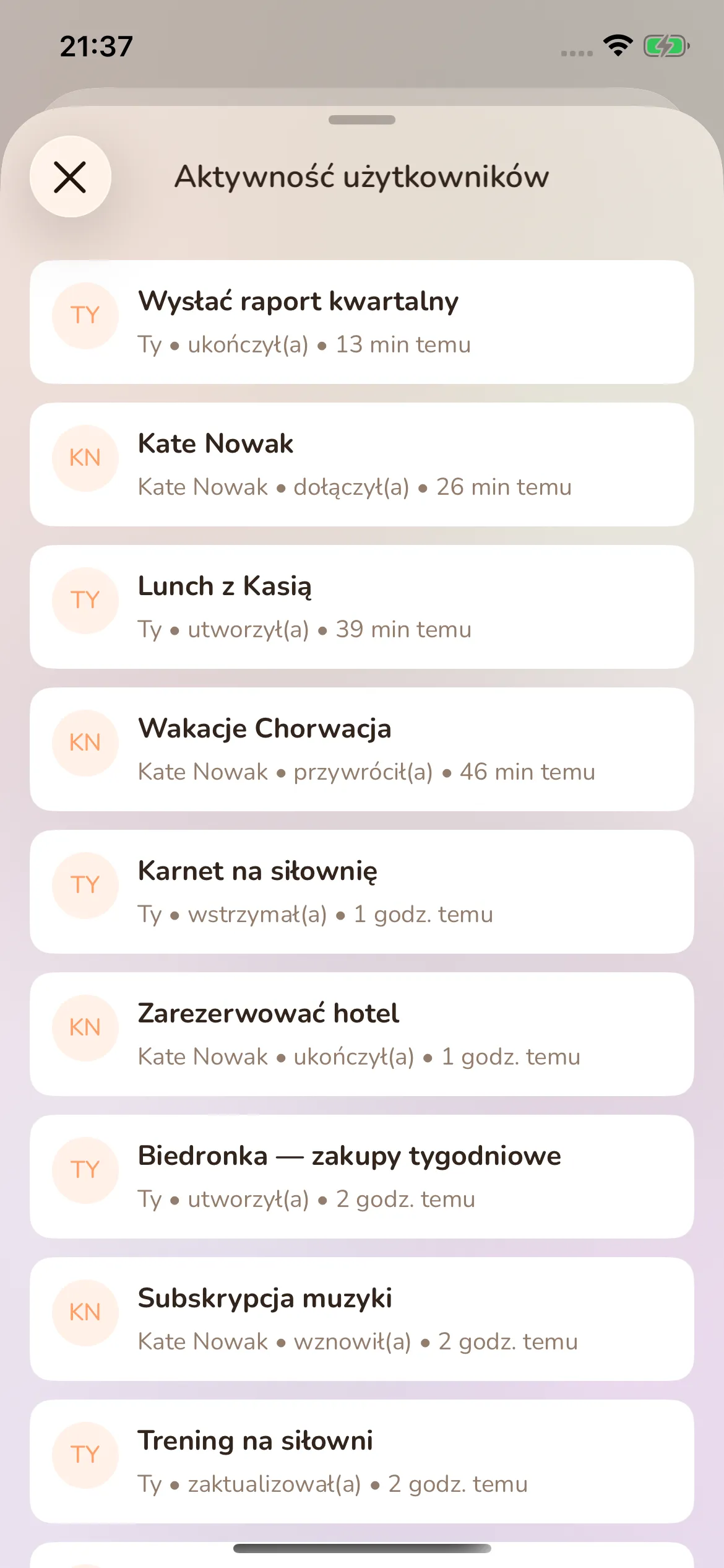 Toggly — activity