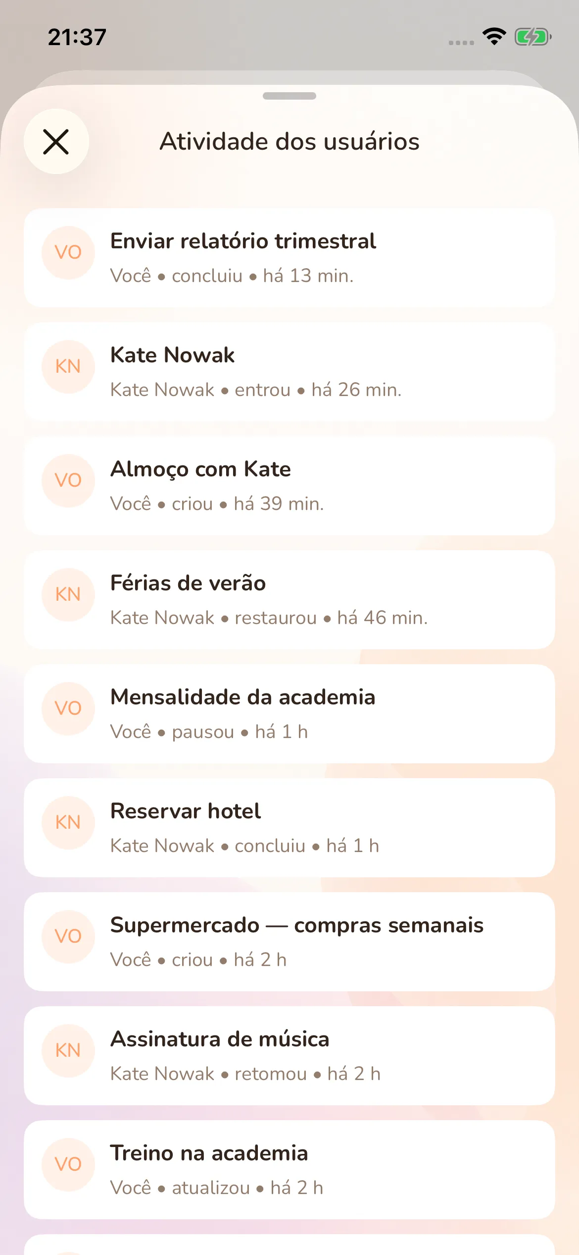 Toggly — activity