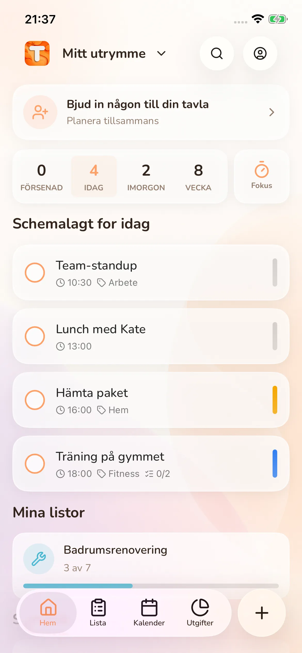 Toggly — calendar