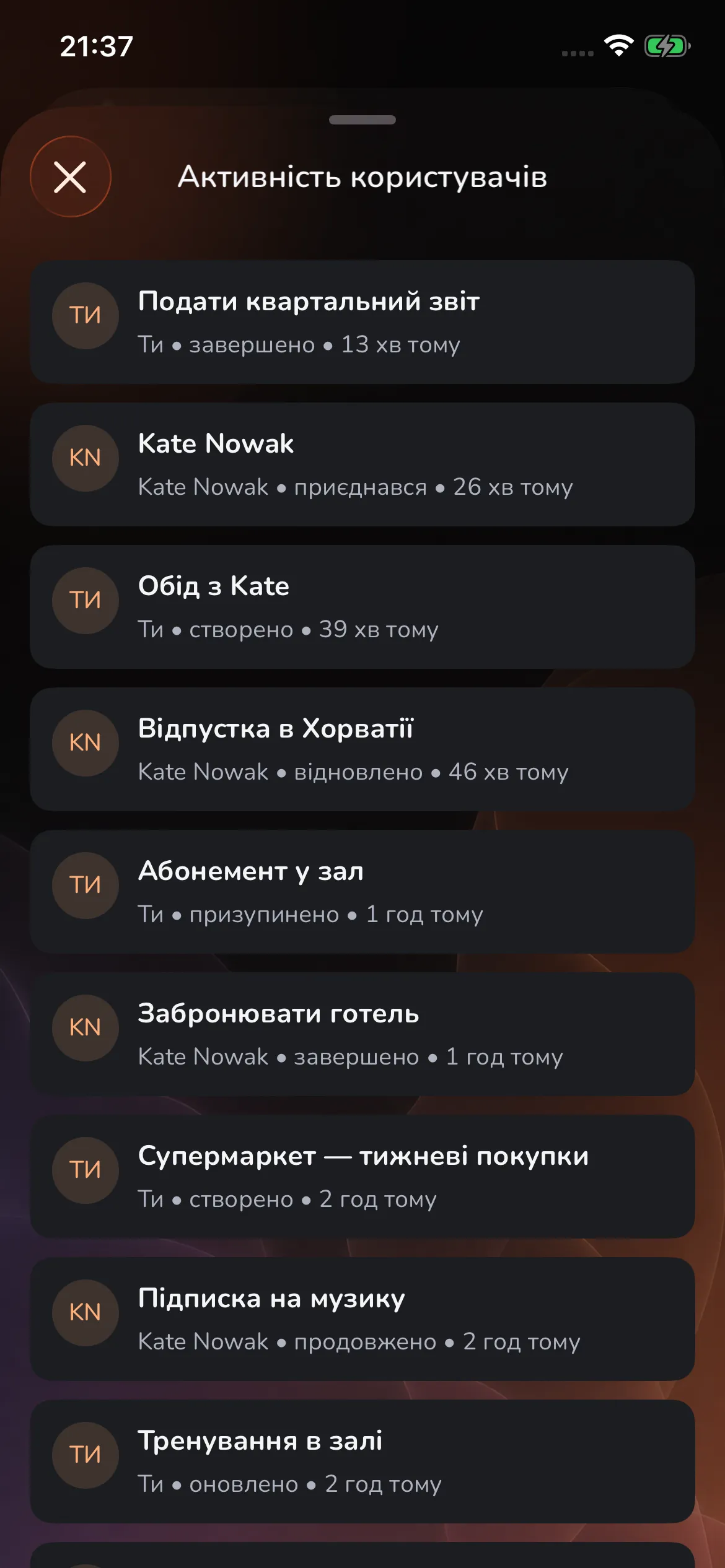 Toggly — activity