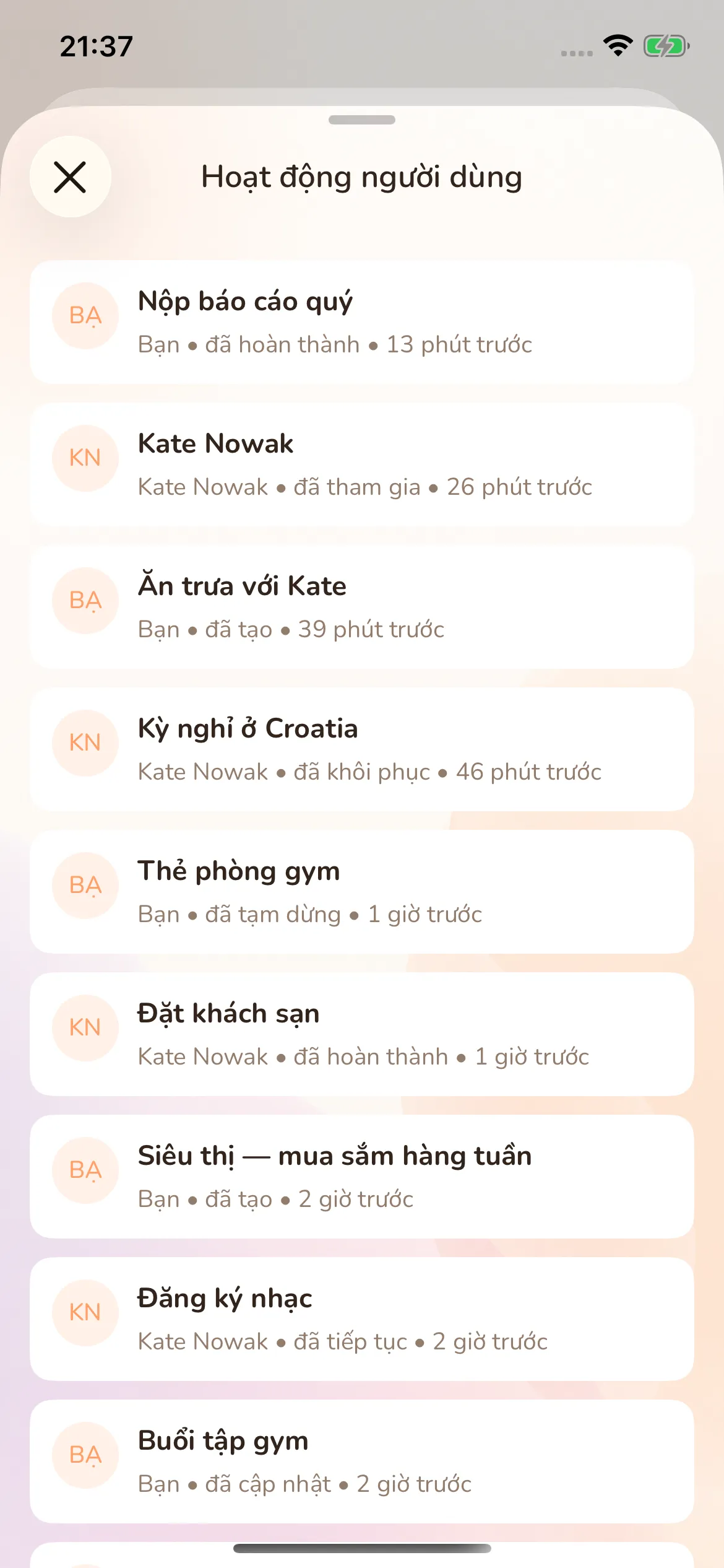 Toggly — activity